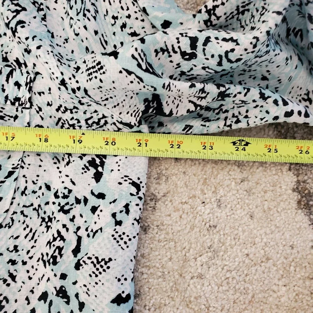 Chico's No-Iron Linen Dancing Texture Tunic, Chico's Size 2 (US 12/L). EUC. - Picture 6 of 8